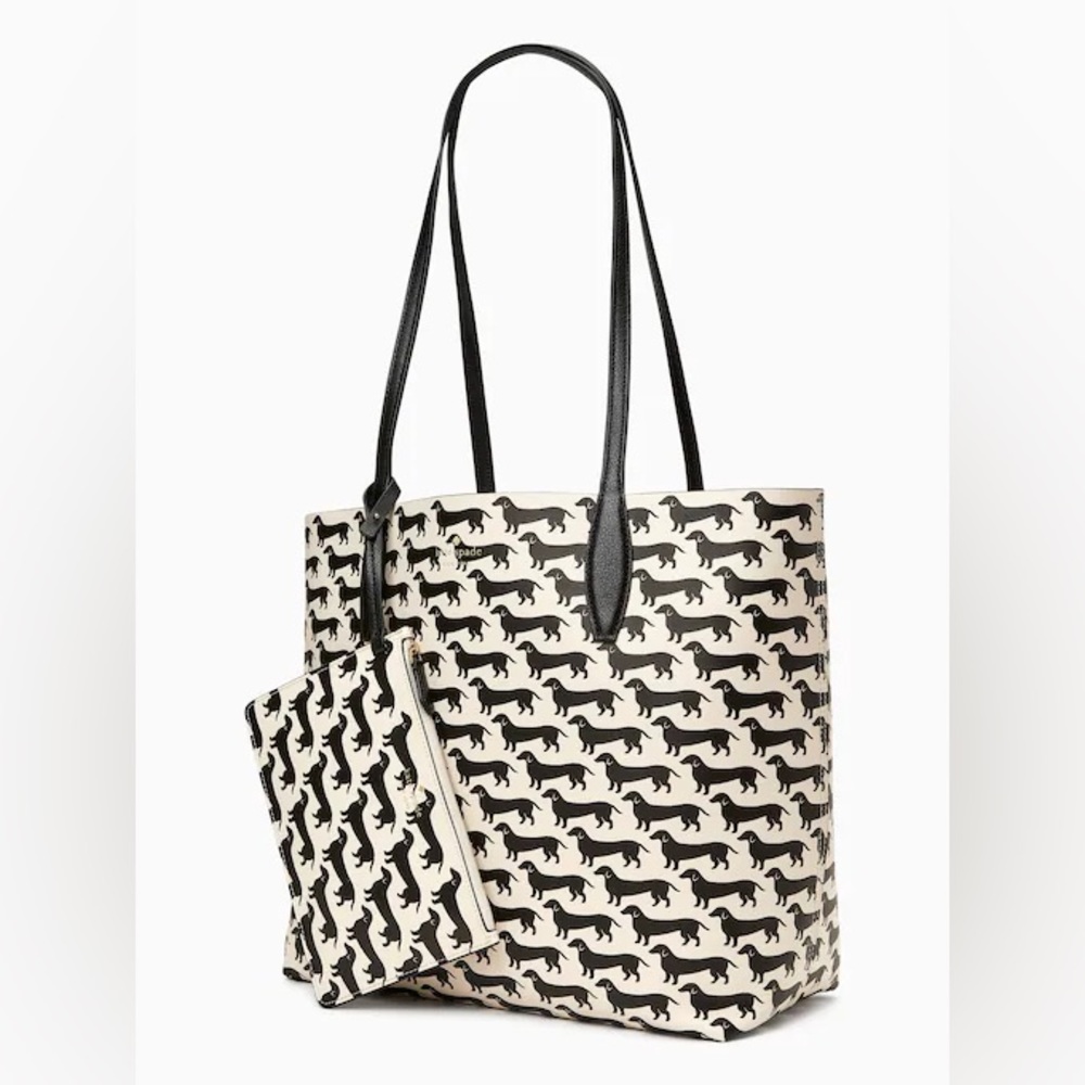 ISO Kate spade arch reversible dachshund tote